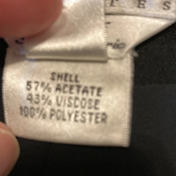 Talbots Petites Black Culottes / Gauchos 2P - Picture 11 of 16